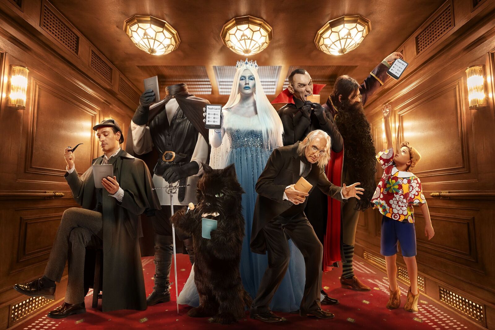 В одном лифте с Шерлоком и Дракулой: рекламный экшн в 360о от PocketBook